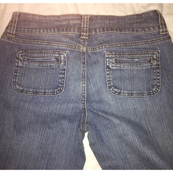 VTG Duck Head Jeans Co jeans Womens 9 blue denim bootcut CUTE POCKETS Retro Y2K - Picture 3 of 8